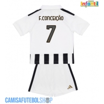 Camisa de time de futebol Juventus Francisco Conceicao #7 Replicas 1º Equipamento Infantil 2026-27 Manga Curta (+ Calças curtas)